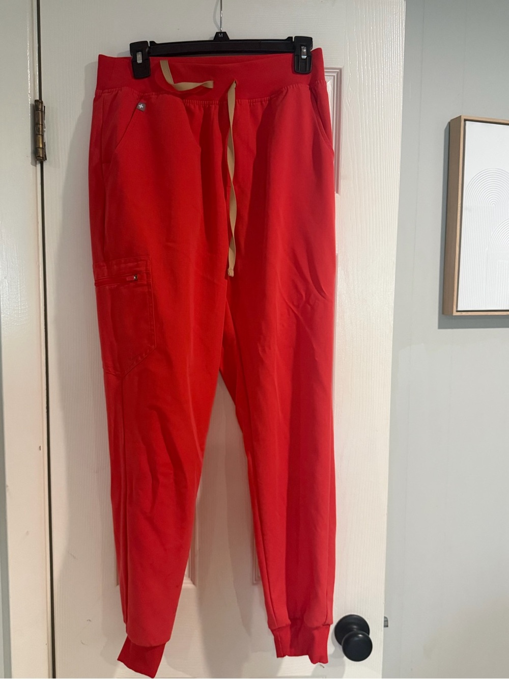 Figs High Waisted Zamora joggers women’s medium Hibiscus